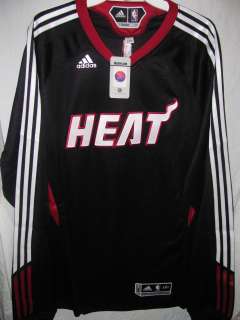   Heat XLT Black Adidas Long Sleeve Shooting Shirt XL Tall NWT  