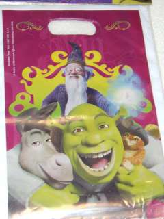 NEW 8 SHREK LOOT CANDY BAGS PARTY FAVOR SUPPLIES VERY RARE DONKEY CAT 