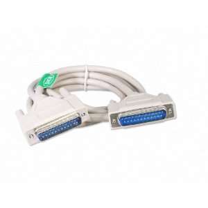   Foot DB25 25 Pin Serial Port Cable Male / Male RS232 Electronics