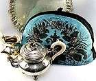 antique english silver tea  