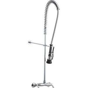  Chicago Faucets 923 HCTFABCP Pre Rinse Wall Mnt Tripl 