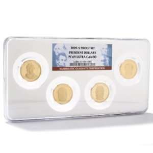 2009 Presidential Dollar Four Coin Proof Set PF69 Ultra Cameo NGC 