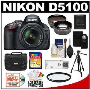   D5100 Digital SLR Camera Body & 18 55mm G VR DX AF S Zoom Lens Kit USA