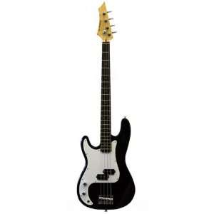  46 Left handed Black Electric Bass Guitar with Carrying 