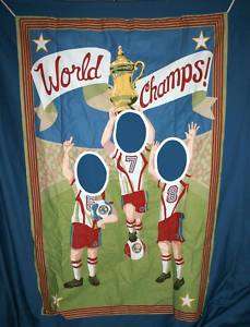 NIP Pottery Barn Kids WORLD CHAMPS Birthday Party SOCCER PICTURE 