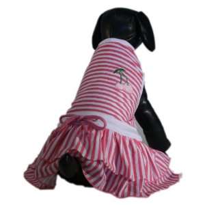  Happy Puppy Designer Dog Apparel   Cherry Striped Dog 