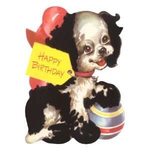  Happy Birthday from Puppy Dog Giclee Poster Print, 30x40 