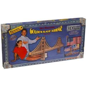  3D Wood Large Golden Gate Bridge Puzzle Toys & Games
