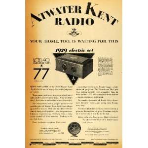 1928 Ad Atwater Kent Radio 1929 Electric Set Model 40   Original Print 