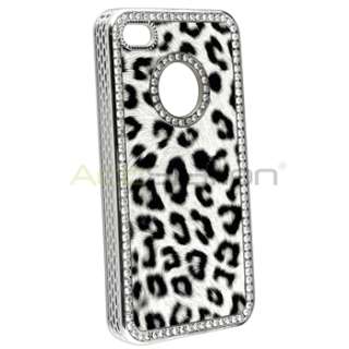   Leopard Print Bling Case Cover for Apple Sprint iPhone 4 4S 4GS 4G