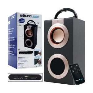  Sound Logic Rechargeable Portable Media Speaker with USB 