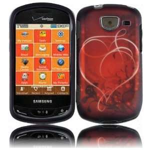  Red Star Heart Design Rubberized Coating Snap on Hard Skin 