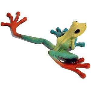   , Frog Sculpture, 4 1/2 Inch Tall, Multi Colored