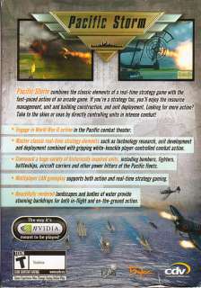 PACIFIC STORM WWII Strategy Navel Combat PC Game NEW BX 852898000675 