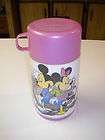 aladdin pink minnie mickey mouse thermos w straw lid cup