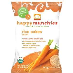 Happy Munchies Organic Carrot Rice Cakes Grocery & Gourmet Food