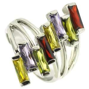 Multicolored Staircase Ring Jewelry