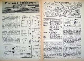 OUTBOARD Powered PADDLE BOARD SURFBOARD How2Build PLANS  