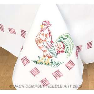  Rooster 50 x 70 Tablecloth   Embroidery Kit