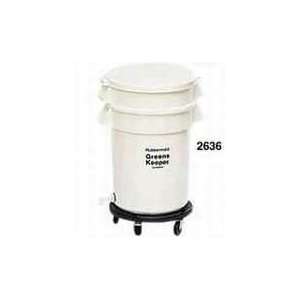 Rubbermaid GreensKeeper Container with Lid and Dolly   20 Gallon 