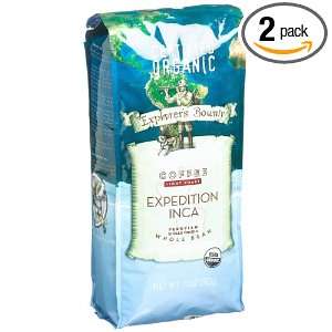 Explorers Bounty Organic Coffee, Light Roast Expedition Inca (Whole 