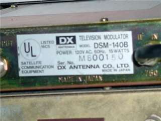 LOT OF 2 DX Antenna Television Modulator DSM 140B  