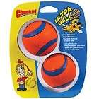 ChuckIt Ultra Rubber Ball Dog Chew Toy New 2 Pk REG SZ