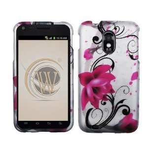 VMG Sprint Samsung Galaxy S II S2 Design Hard 2 Pc Case   Pink Lotus 
