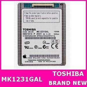 120GB 1.8 TOSHIBA MK1231GAL IPOD CLASSIC HARD DRIVE HDD  