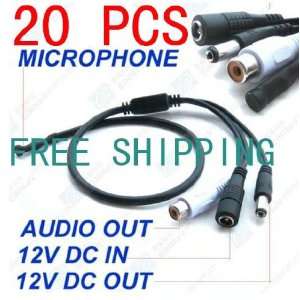   audio microphone mic for security cctv dvr cameras f01
