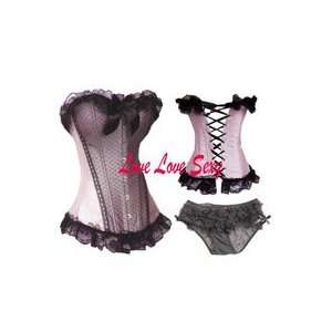  pink lace corset Sexy corset sexy bustier ladies corset 