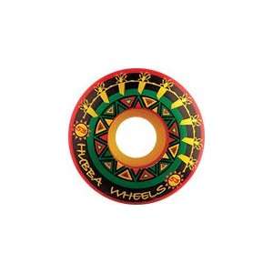 Hubba Zions 51mm Red/Yellow/Green Skateboard Wheels (Set of 4)  