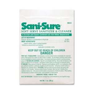 SANI SURE Soft Serve Sanitizer and Cleaner, Powder, 1 oz. Packet, 100 