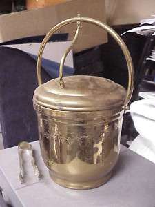 United Solid Brass Ice Bucket  