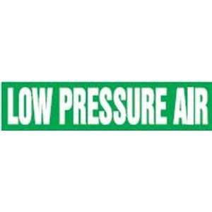LOW PRESSURE AIR   Snap Tite Pipe Markers   outside diameter 3 1/4 