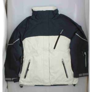  New Firefly Cream & Navy Ski Snowboard Shell Jacket Mens 