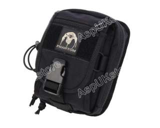 Phantom Molle 1000D Cordura Waist Bag Pouch Pack BK AG  