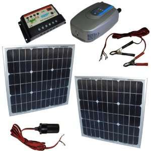 20W+20W) Monocrystalline 12V Solar Panel, 10A Solar Charge Controller 