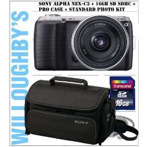 Sony Alpha NEX C3 16MP Compact Interchangeable Lens Digital Camera Kit 