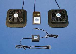Receiver/Amplifier 12v trigger controlled dual cooling fans/air 
