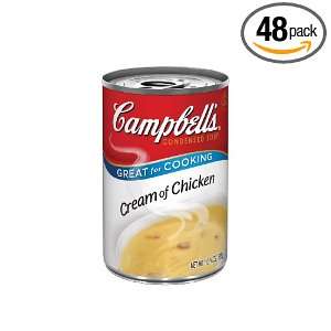 Campbells Red & White Cream Of Chicken Soup, 10.75 Ounce Cans (Pack 