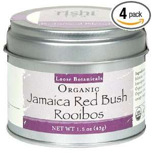 Rishi Tea Organic Jamaica Redbush Loose Tea, 1.5 Ounce Mini Tin (Pack 