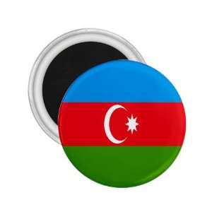  Azerbaijan Flag Souvenir Magnet 2.25  