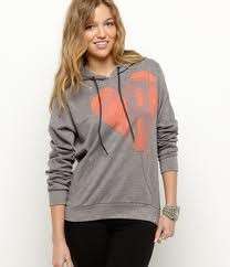 New Roxy Out Sold Pullover gray Fleece Hoodie sweatshirt XL  