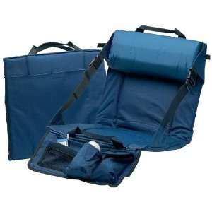 Stadium Seat with Lumbar Support and Pockets (Blue)