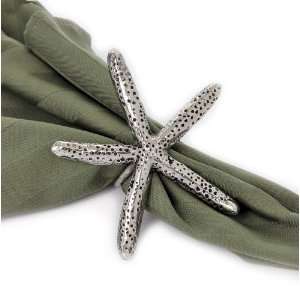  Star Home Starfish Napkin Rings, Set of 4