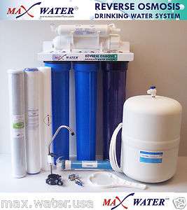 MAX WATER COMMERCIAL / HOME REVERSE OSMOSIS SYSTEM 180GPD MEMBRANE 4 