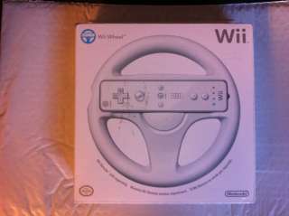 OFFICIAL NINTENDO Wii WHEEL WHITE BRAND NEW. 045496890216  