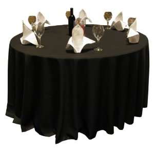  New Pack of (10) 90 Black Round Tablecloths Seamless 100% 