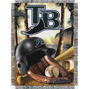 Tampa Bay Devil Rays MLB Woven Tapestry Throw